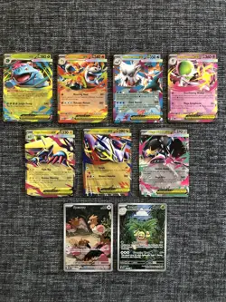 Mega Evolutions Base - 9 Card Lot - Mega EX - Illustration Rare NM - Image 1