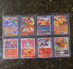 Charizard Pokemon TCG 8-Card Japanese Holo Lot: V, VSTAR, Pokemon GO - Image 1