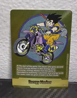 Bandai Dragon Ball Super Fusion World Energy Marker Gold Son Goku E-49* Card - Image 1