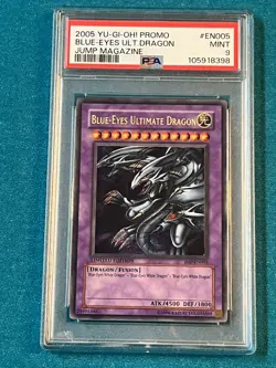 Blue-Eyes Ultimate Dragon JMP-EN005 Ultra Rare Limited MINT PSA 9 Yugioh Card - Image 1