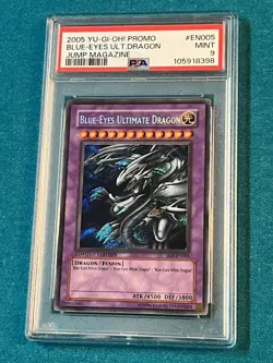 Blue-Eyes Ultimate Dragon JMP-EN005 Ultra Rare Limited MINT PSA 9 Yugioh Card - Image 2