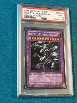 Blue-Eyes Ultimate Dragon JMP-EN005 Ultra Rare Limited MINT PSA 9 Yugioh Card - Image 3