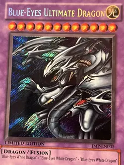 Blue-Eyes Ultimate Dragon JMP-EN005 Ultra Rare Limited MINT PSA 9 Yugioh Card - Image 4