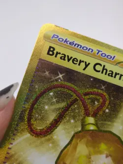 Bravery Charm 175/142 Gold Hyper Rare 2024 Pokemon Stellar Crown Card NM - Image 3