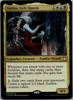 MTG 048 Varina, Lich Queen FOIL - Commander 2018 - LP - Image 1