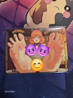 Penny Polendina RWBY Custom Glow Waifu Card Feet Fan Art - Image 1