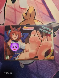 Daiwa Scarlet Uamusume: Pretty Derby Custom Glow Waifu Card Feet Fan Art - Image 1