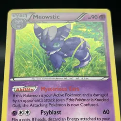 Meowstic XY48 Black Star Promo Pokemon Card - Image 5