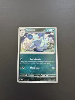 Pokemon Nidorina TCG Scarlet & Violet Card 151 030/165 - Image 1