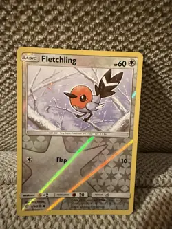 REVERSE HOLO Pokemon Sun & Moon Unified Minds TCG Card Fletchling 179/236 - Image 1