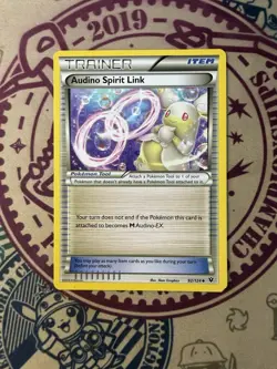 Pokemon TCG Card Audino Spirit Link 92/124 Uncommon - Image 3