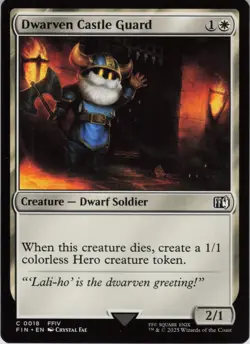 Dwarven Castle Guard C FINAL FANTASY 18 NM Foil MTG - Image 1
