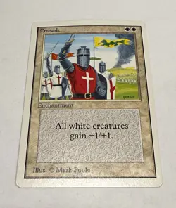 Crusade Unlimited MTG White Enchantment Regular English WW - Mark Poole - Image 1