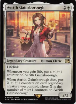 Aerith Gainsborough R FINAL FANTASY 4 NM Foil MTG - Image 1