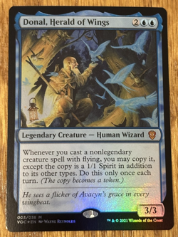 MTG Innistrad: Crimson Vow Commander, Donal, Herald of Wings - Foil - Image 1
