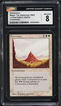 Conversion - ALPHA - CGC 8 - NM/MINT MTG MAGIC VINTAGE ! - Image 1