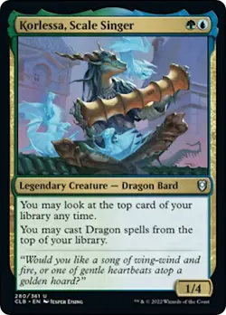 NM - Korlessa, Scale Singer [CLB - 280] Commander Legends: Battle for Baldur'... - Image 1