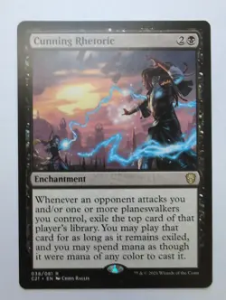 MTG Cunning Rhetoric (C21) Commander 2021 Regular Rare 038/081 - Image 1