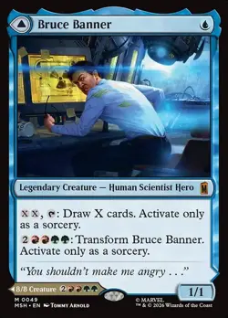 Bruce Banner // The Incredible Hulk 049 Marvel Super Heroes MTG MSH - Image 1