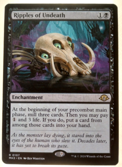MTG - RIPPLES OF UNDEATH - Rare Modern Horizons 3 NM MTG - Image 1