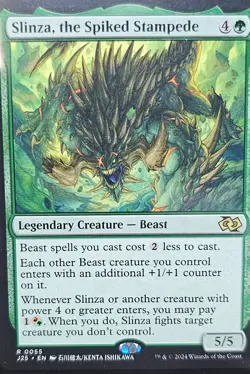 Slinza, the Spiked Stampede Commander EDH Deck | Beast Tribal | Complete | - Image 1