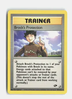 Brock's Protection 101/132 Unlimited Gym Challenge Pokemon LP - Image 1