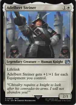 Adelbert Steiner U FINAL FANTASY 3 NM Foil MTG - Image 1