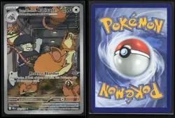 Team Rocket's Raticate 202/182 Destined Rivals Holo MP Pokemon - Image 3