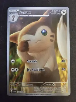 Pokemon TCG Furret SV09 Journey Together 168/159 Illustration Rare Holo EN 120HP - Image 1