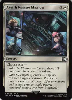 Aerith Rescue Mission C FINAL FANTASY 5 NM Foil MTG - Image 1