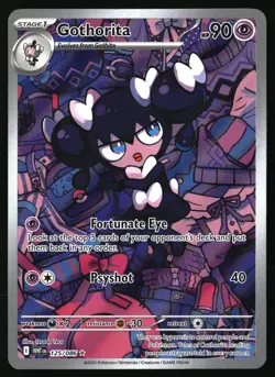 GOTHORITA 125/086 ILLUSTRATION RARE WHITE FLARE POKEMON HOLO NEAR MINT - Image 1