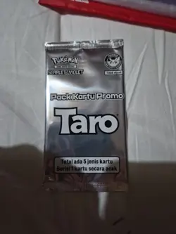 SEALED Taro Promo Pack | Pokemon Indonesian Language Exclusive [UK Seller] - Image 1