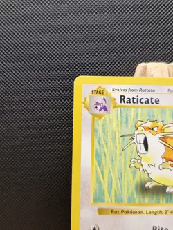 Pokemon TCG 1999 WOTC Shadowless Base Set Raticate 040/102 - Near Mint - Image 3
