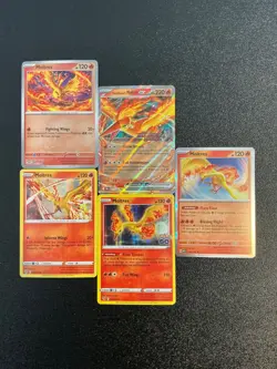 5 Moltres Pokemon TCG HOLO Rare Ex mix lot set 🐦‍🔥🔥 collection Cute Legendary - Image 1