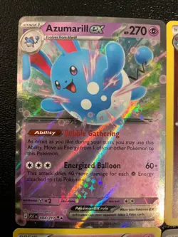 12 Marill Azumarill Pokemon TCG mix lot Cute Mouse Ballon 🐭🎈💦😍 - Image 2
