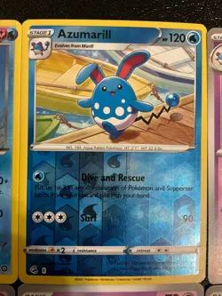 12 Marill Azumarill Pokemon TCG mix lot Cute Mouse Ballon 🐭🎈💦😍 - Image 4