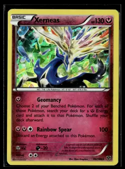 Pokemon TCG XY Base Set #96/146 Xerneas Cracked Ice Holo NM - Image 1