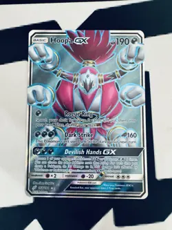 Pokemon Hoopa GX 166/181 SM-Team Up Ultra Rare Full Art Holo - Image 1