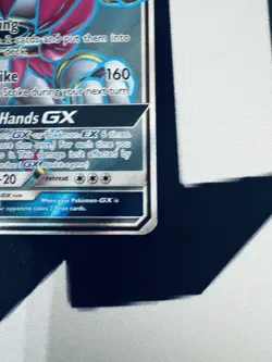 Pokemon Hoopa GX 166/181 SM-Team Up Ultra Rare Full Art Holo - Image 4