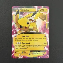 Pokemon TCG Pikachu-EX XY84 Black Star Promo - MP - Image 1