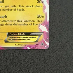 Pokemon TCG Pikachu-EX XY84 Black Star Promo - MP - Image 2