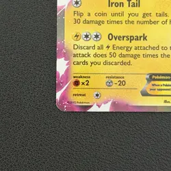 Pokemon TCG Pikachu-EX XY84 Black Star Promo - MP - Image 5
