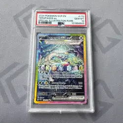 PSA 10 GEM MT Terapagos ex 170/142 Special Illustration Rare SIR Stellar Crown - Image 1