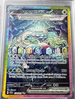 PSA 10 GEM MT Terapagos ex 170/142 Special Illustration Rare SIR Stellar Crown - Image 3