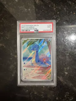 Pokemon TCG PSA 9 Misty's Lapras 194/182 IR Destined Rivals - Image 1