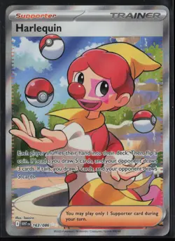 Harlequin 163/086 Holo Ultra Rare White Flare Pokemon Holo Near Mint - Image 1