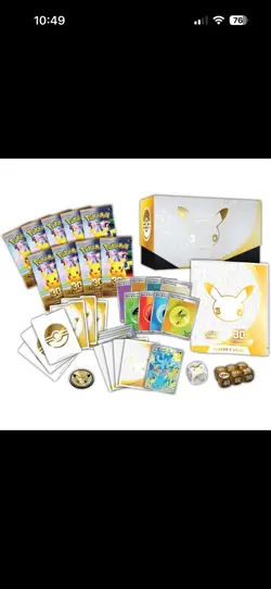 Pokemon 30th Anniversary Celebration Elite Trainer Box ETB Ships 9/16 Sealed - Image 3