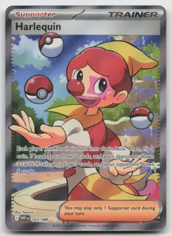 Harlequin 163/086 Holo White Flare Pokemon NM 454 - Image 1