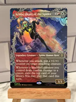 Magic MTG Spider-Man Arana Heart Of The Spider 0213 Borderless Rare Foil - Image 1