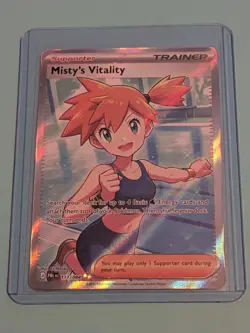 Pokemon Pitch Black Misty's Vitality 111/084 Ultra Rare Full Art Holo NM/M - Image 1